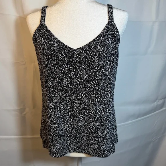 Alex Evenings Women’s Black Sparkle Tank & Jacket Vintage Size Large Evening Out - Picture 4 of 16